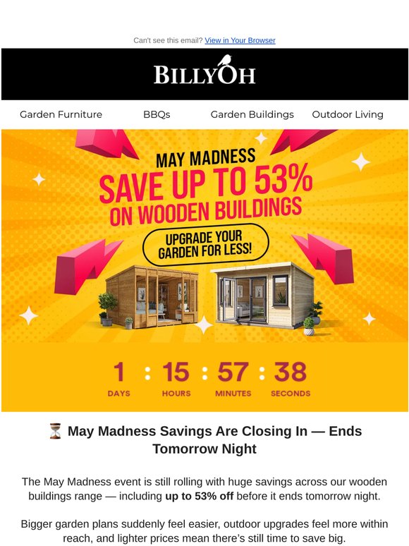🚨 May Madness Up To 53% Ends Tomorrow Night!