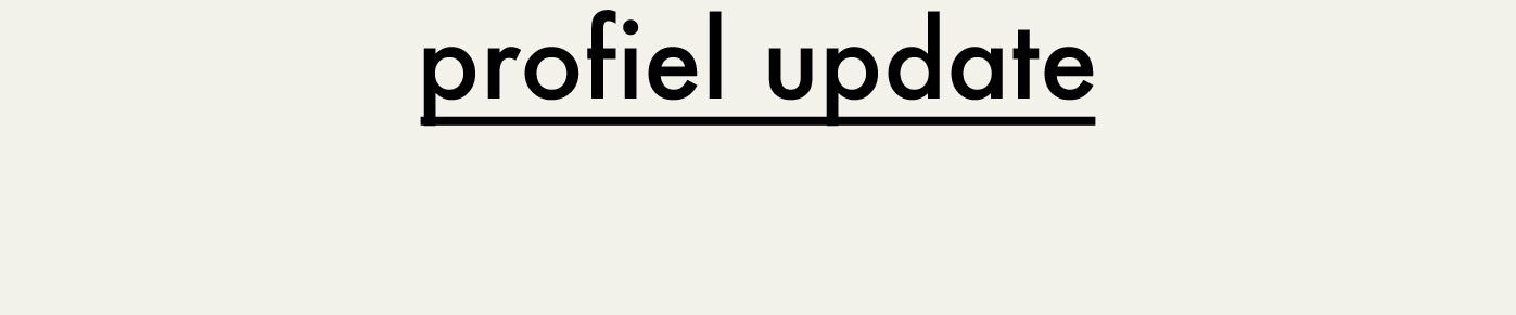 Profiel update