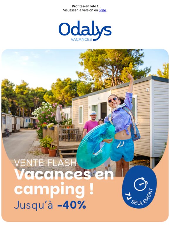 [VENTE FLASH Campings] Jusqu'à -40% pendant 7 jours ! 🤩