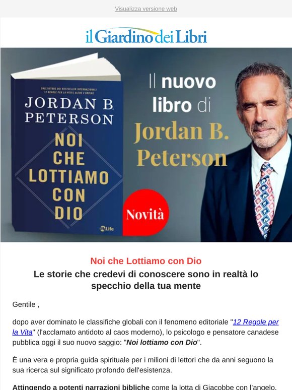 ⭐ Il nuovo libro di Jordan B. Peterson: "Noi lottiamo con Dio" è finalmente disponibile