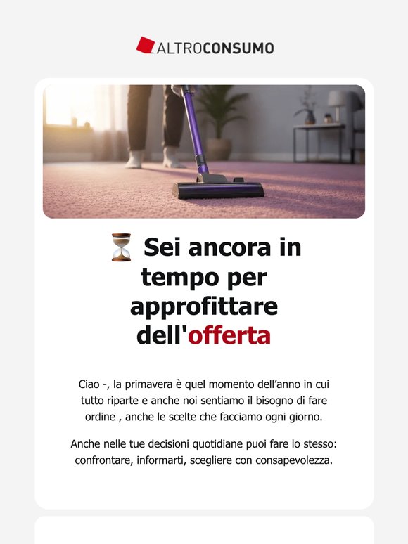 Ancora indeciso? Intanto stai rinunciando a questo