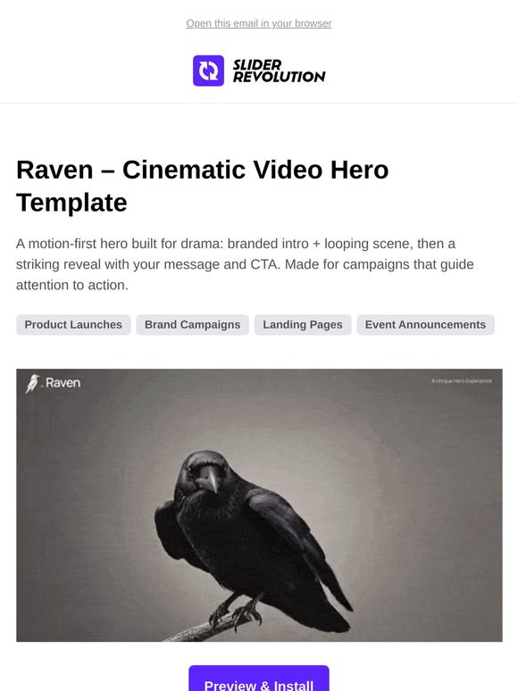 New Template: Editorial Product Gallery Slider is live