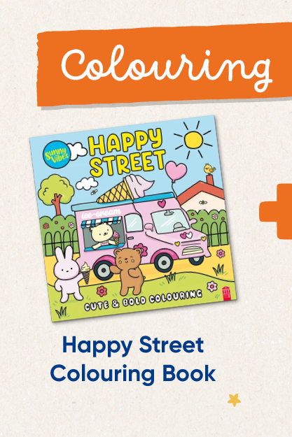 Colouring. Happy Street Colouring Book