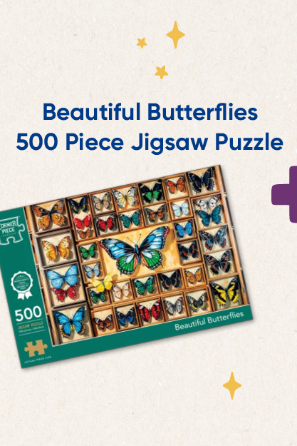 Beautiful Butterflies 500 Piece Jigsaw Puzzle