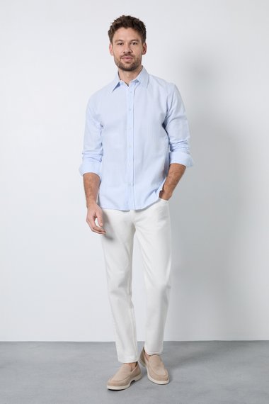Off White Slim Fit Jeans