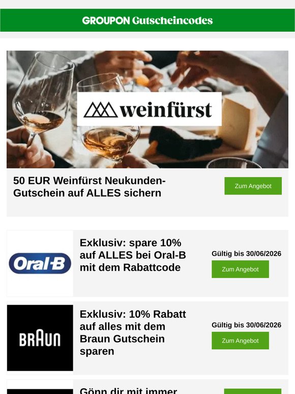 50-EUR-Code bei Weinfürst — Vatertag