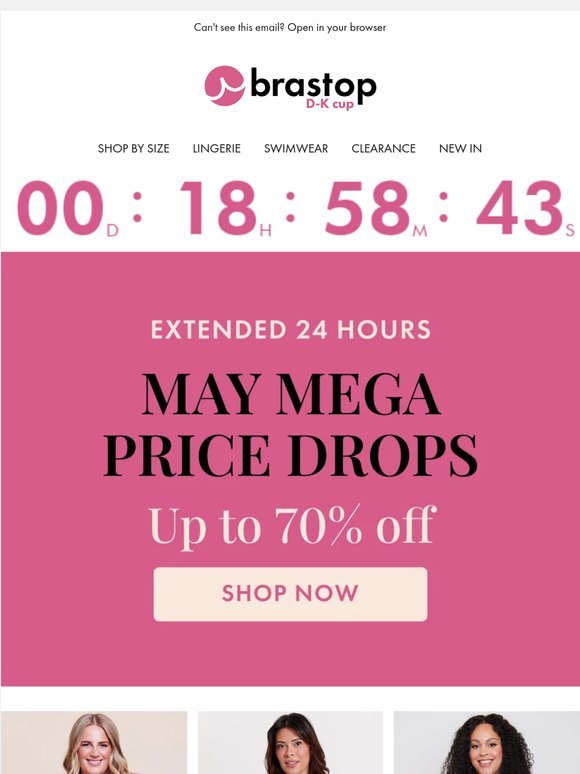 EXTRA 24 HOURS to shop MAY MEGA PRICE DROPS