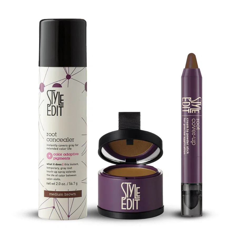 Image of Best Sellers Trio: Full Size Root Concealer Spray, Stick and Powder Trio