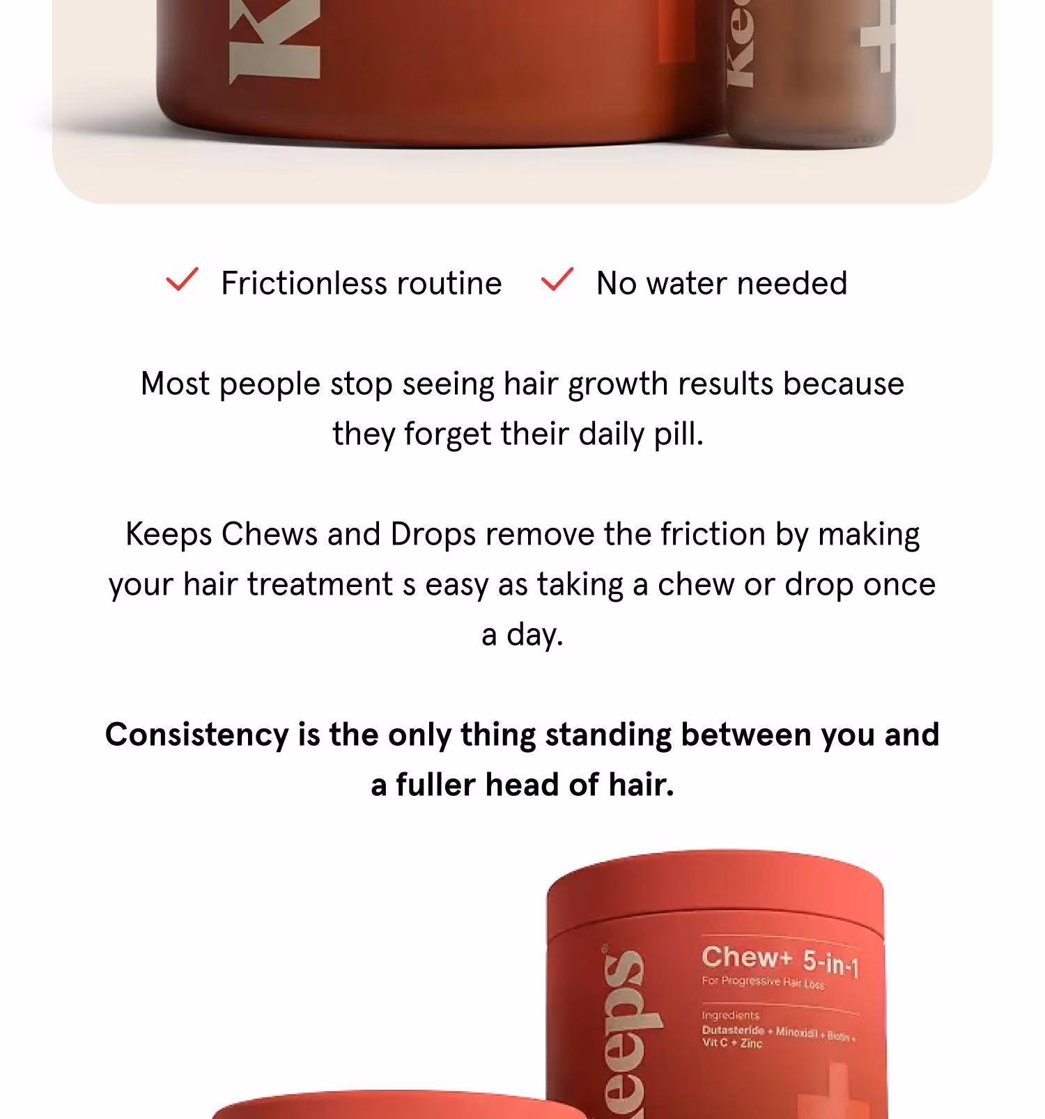 Stay consistent with Keeps