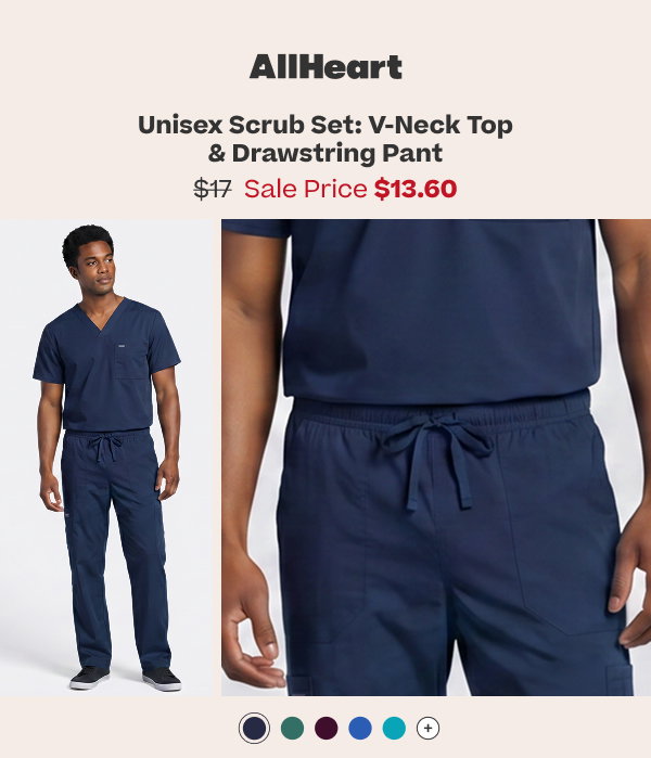 Allheart Unisex Scrub Set | $13.60
