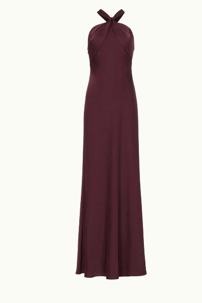 Satin Halter Gown