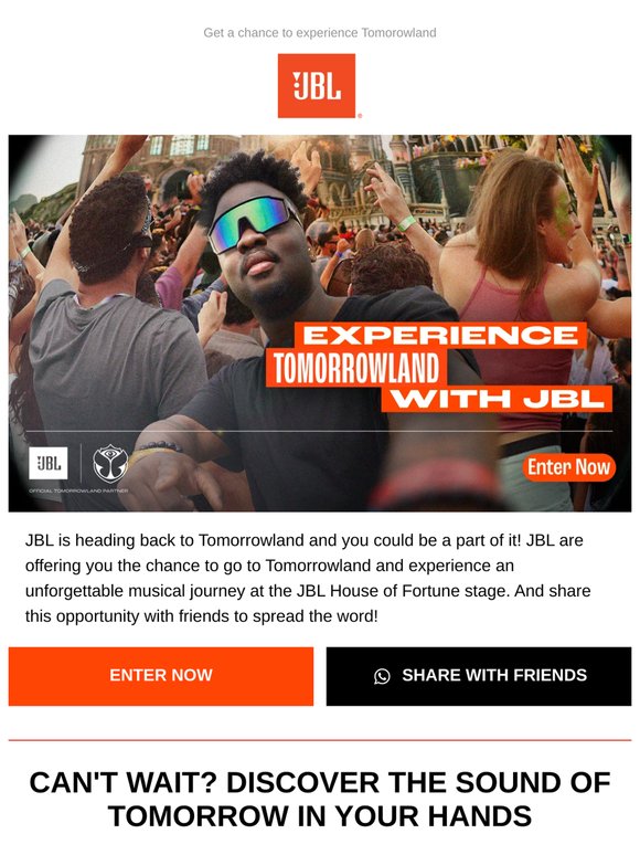 JBL x Tomorrowland 2026