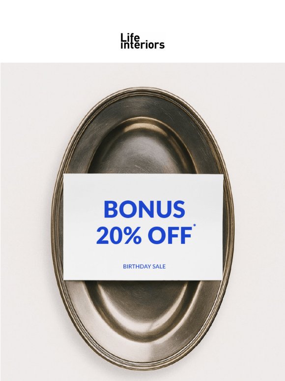 You’re Invited: 20% Off Sitewide* 🎁