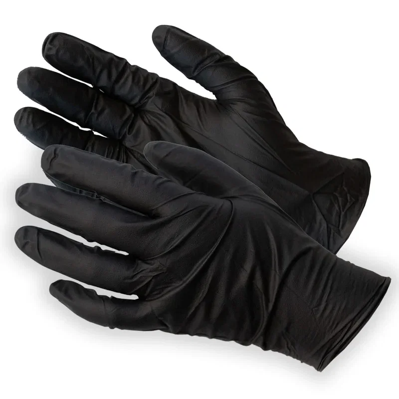 Gemplers 6-mil Black Nitrile Gloves | Box of 100 Gloves