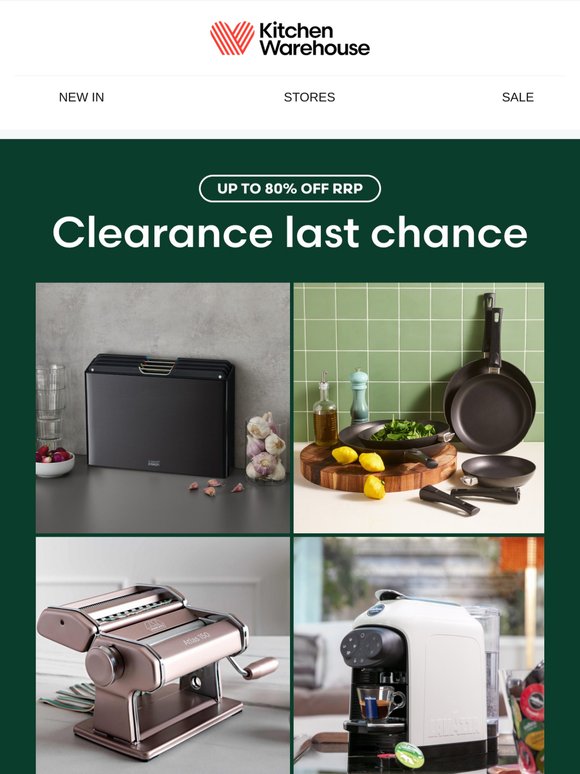 CLEARANCE! Last chance to shop & save!