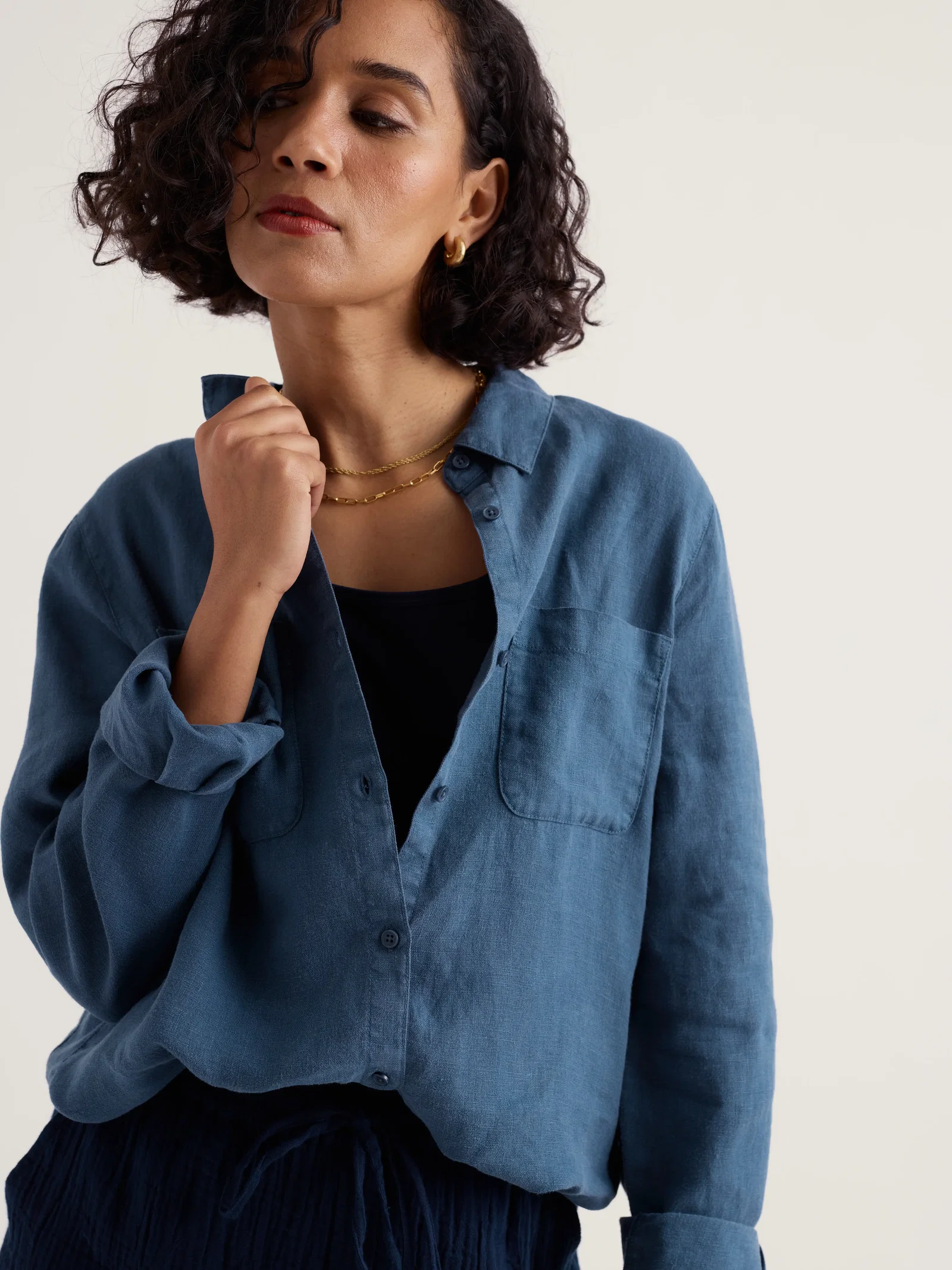 Hazel Branch Linen Shirt