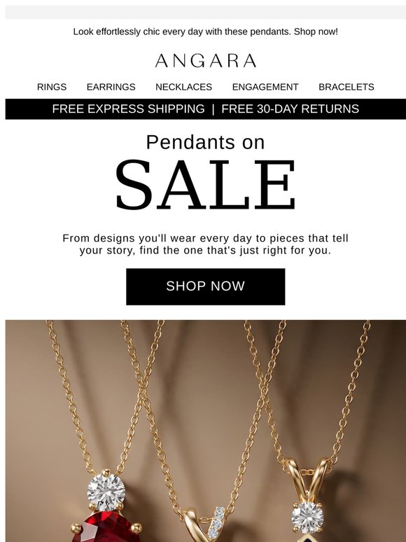 Shop Timeless Pendants at 12% Off*😍