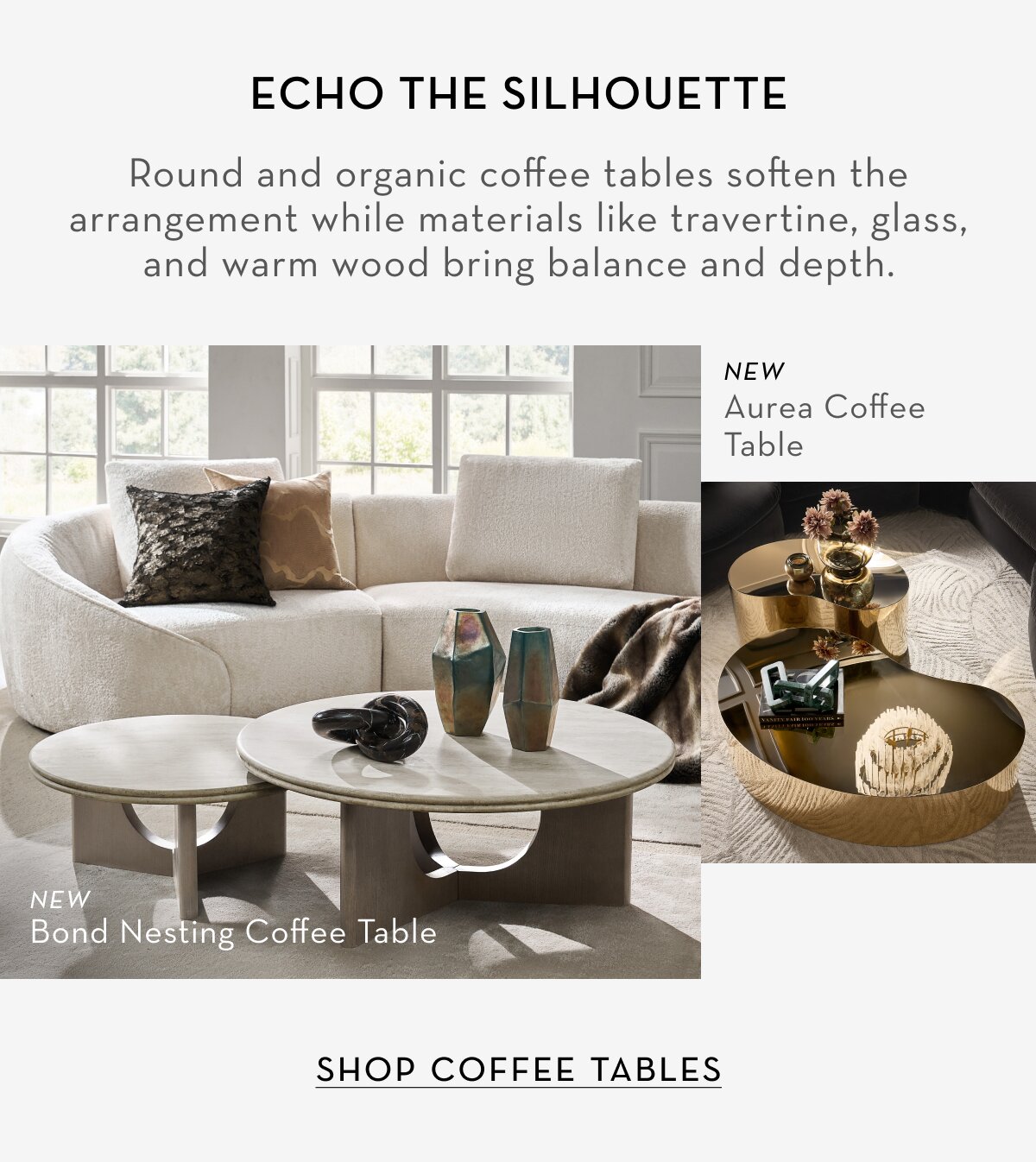 Shop coffee tables, up to 50% off