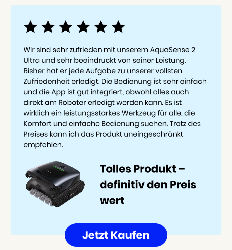Kundenbewertungen zum Beatbot AquaSense 2 Ultra