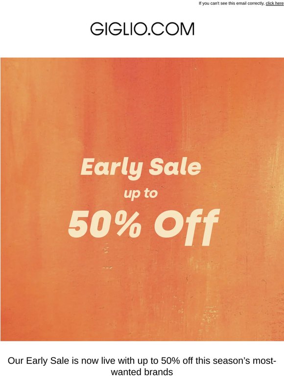Early Sale: up to 50% off Tod's, Dolce & Gabbana, and many others