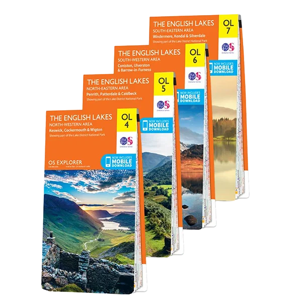 Lake District Paper Map set 