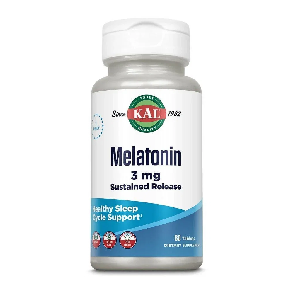 Image of Kal Melatonin Sustained Release 3 mg 60 Tablets