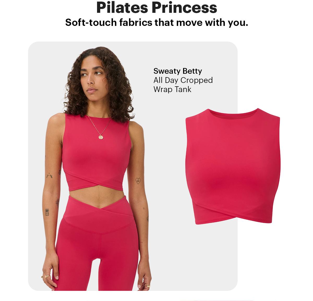 Sweaty Betty All Day Cropped Wrap Tank