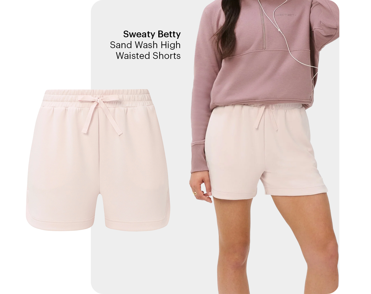 Sweaty Betty - Sand Wash CloudWeight High Waisted Shorts