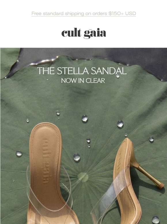 THE STELLA SANDAL IN CLEAR