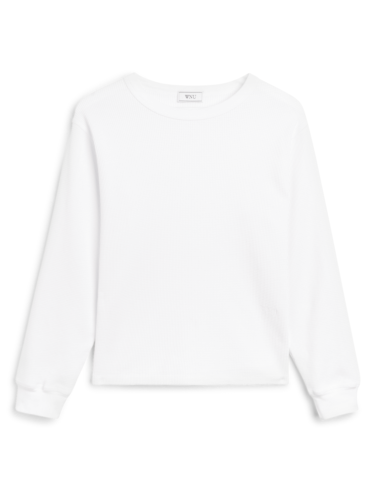 Bessette Top: Waffle Jersey, Off-White