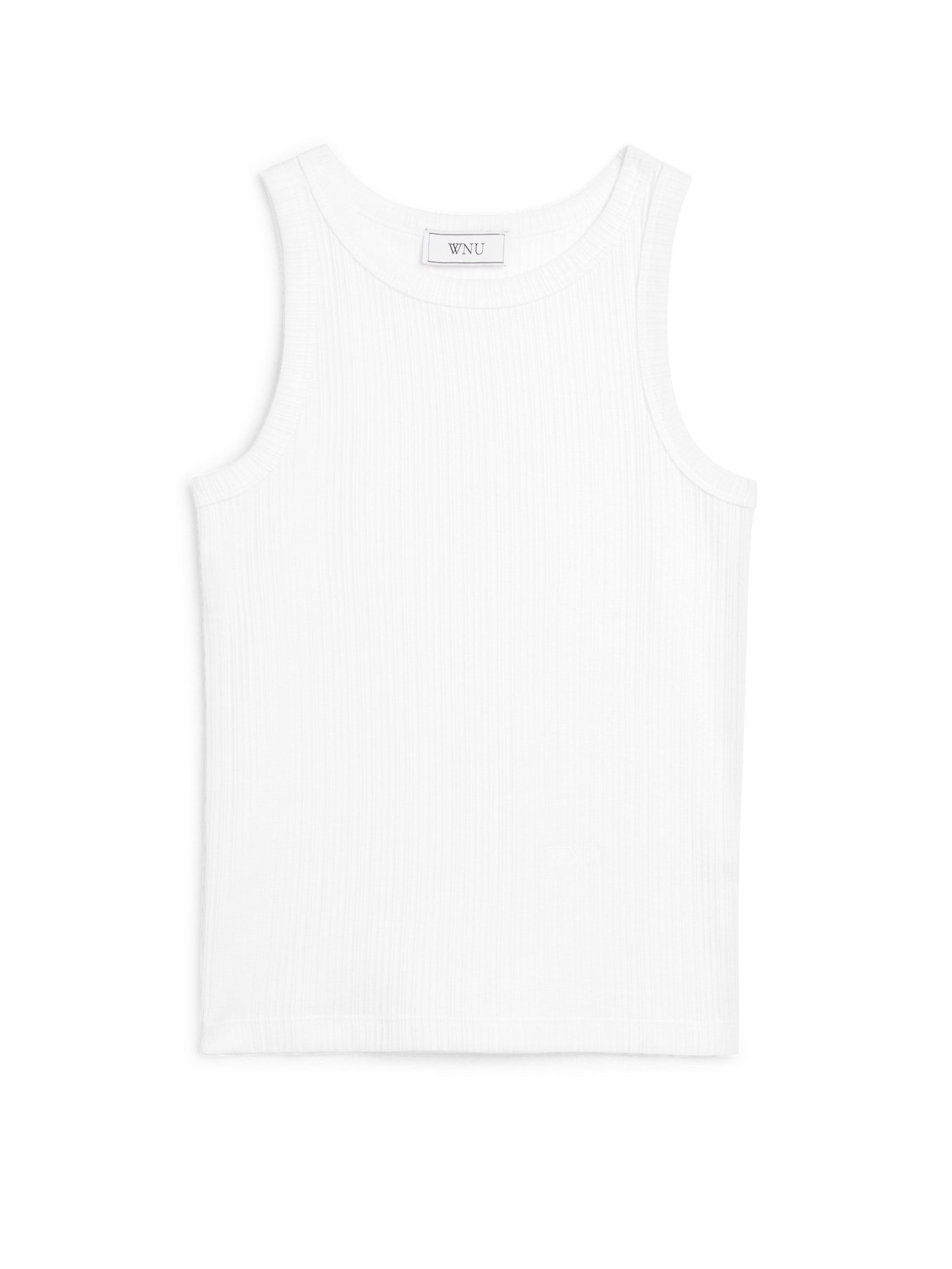 Carnaby Tank: Cotton Textured Rib, Off-White