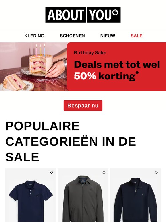 Birthday Sale:  Tot wel 50% DEAL korting