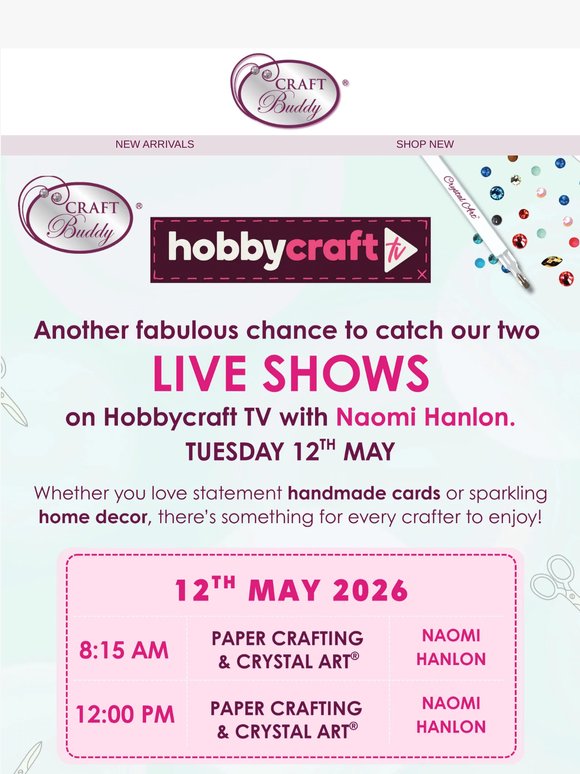 Launching on Hobbycraft TV