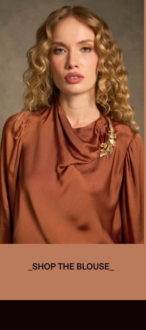 Shop The Draped Blouse – Russet
