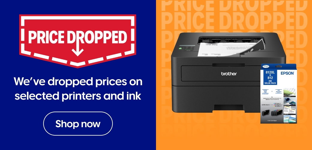 We’ve dropped prices on selected printers and ink