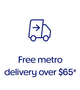 Free metro delivery over $65