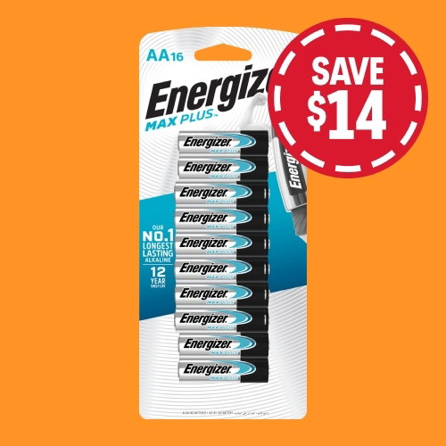 Energizer Max Plus AA Batteries 16 Pack