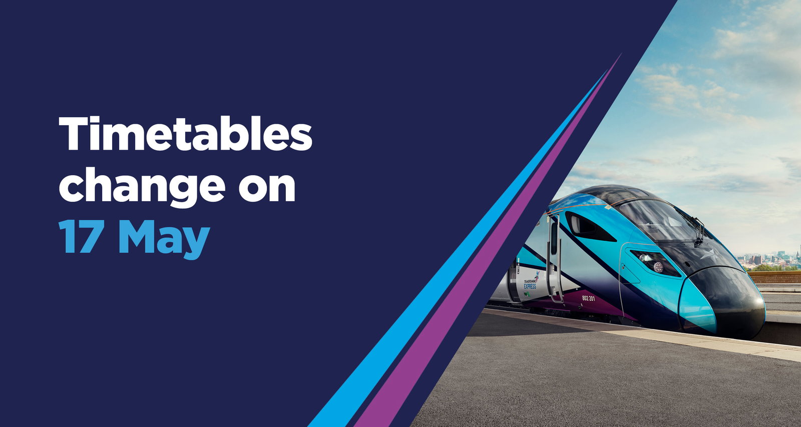 Timetables change on 17 May