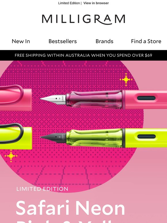 New From LAMY: safari Neon