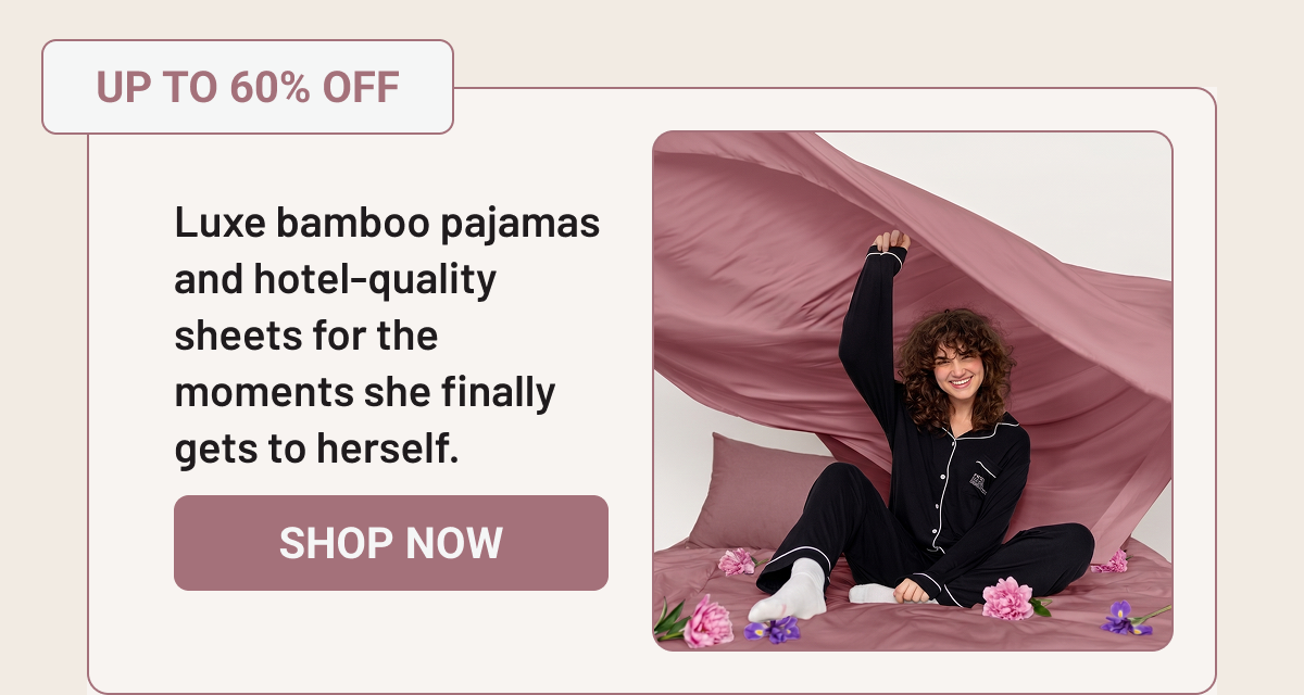Luxe bamboo pajamas that make every night feel like a hotel stay.