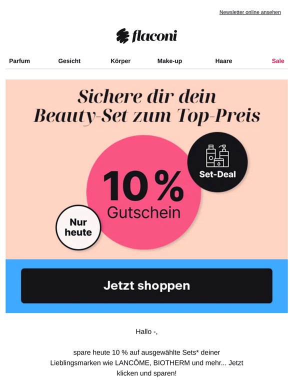 Nur HEUTE ❱❱ 10% auf Beauty-Sets 💝