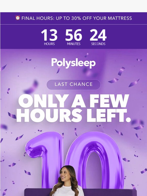 Tomorrow, the -30% is gone.