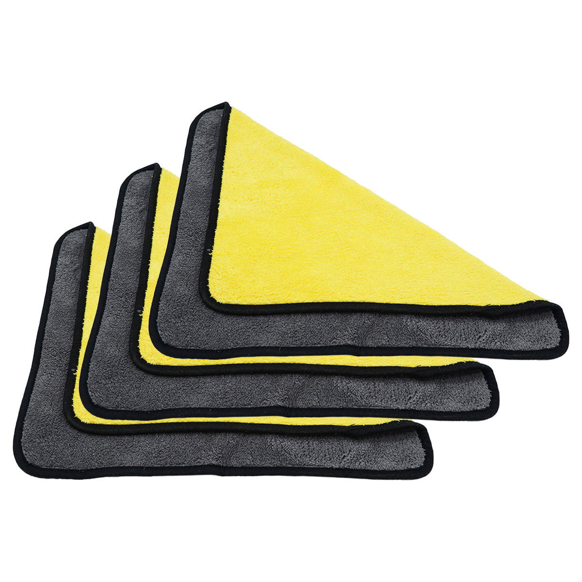 Image of Cobra Coral Fleece 600 GSM Microfiber Towel 16 x 16 Inch - 3 Pack