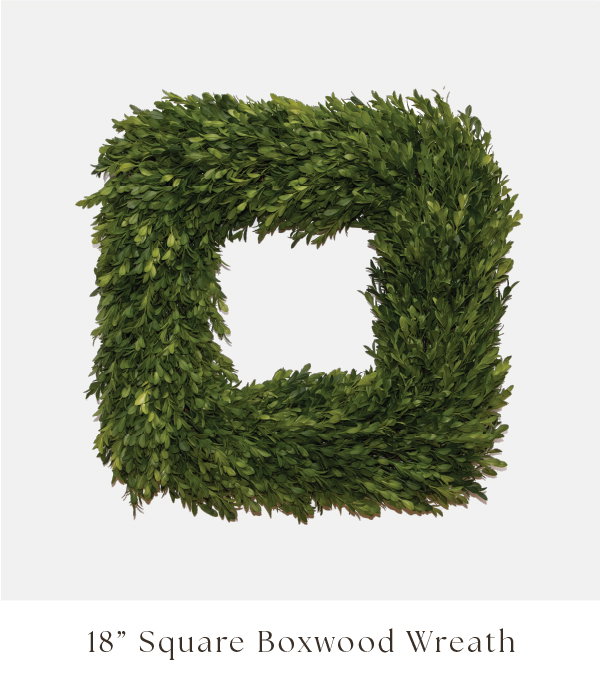 Square Boxwood 18"