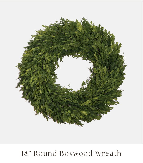 Round Boxwood 18"