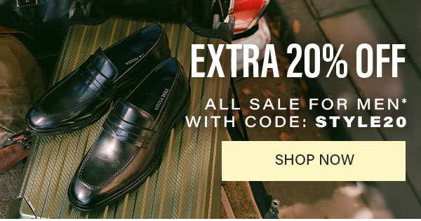 Extra 20% off sale for men