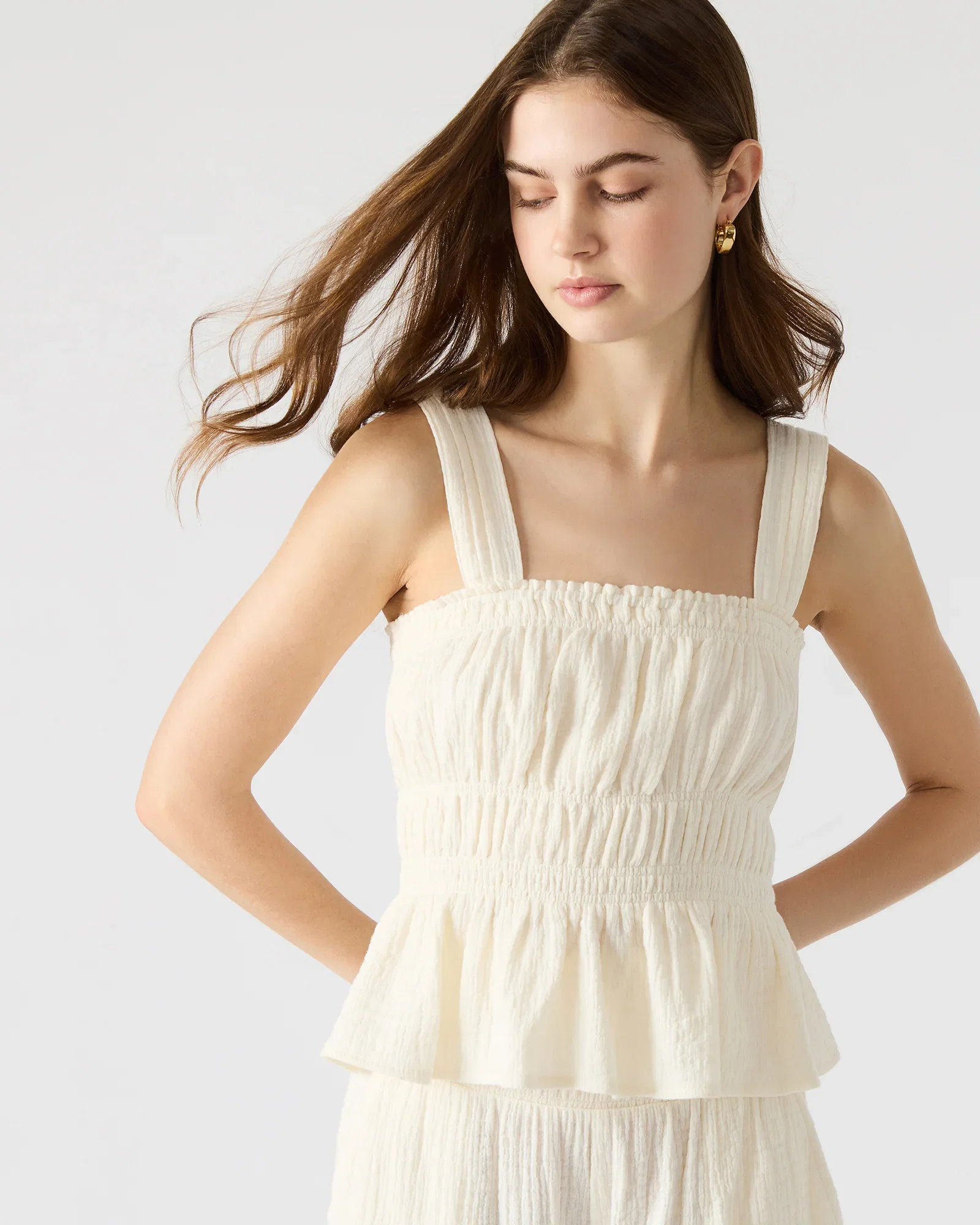 Image of GABRIELLE TOP IVORY