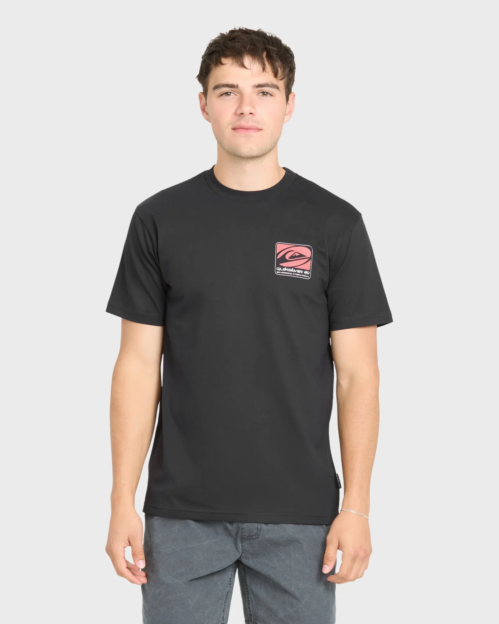 Image of Out Of Bounds Classic Short Sleeve Cotton T-Shirt - Black