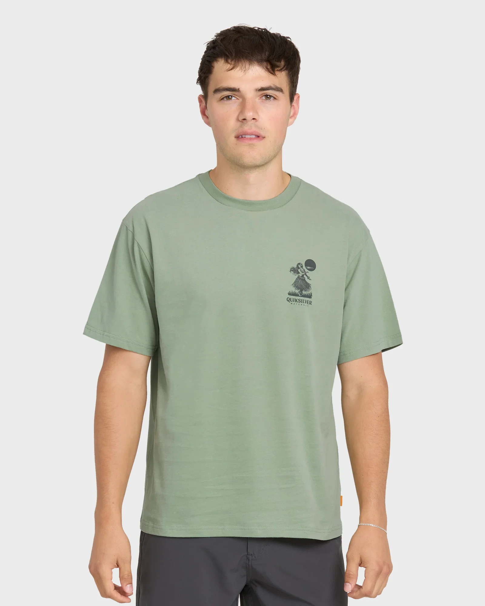 Image of Waterman Lei'd Back Short Sleeve Cotton T-Shirt - Lily Pad