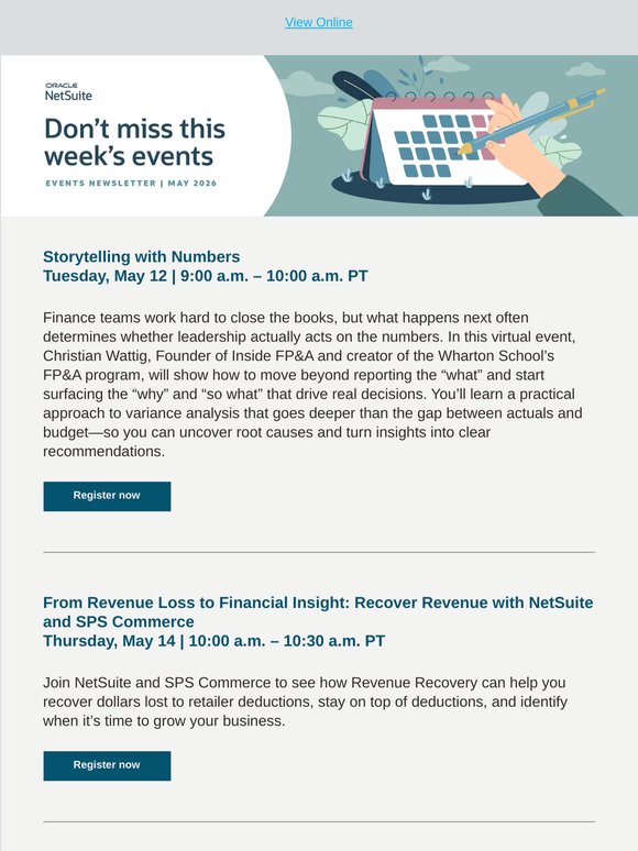 This week: Storytelling with numbers